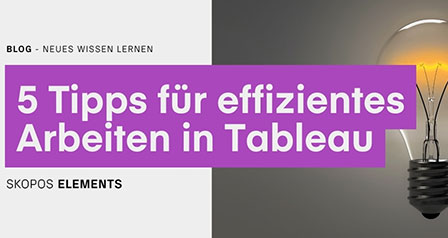 5 Tipps für effizientes Arbeiten in Tableau