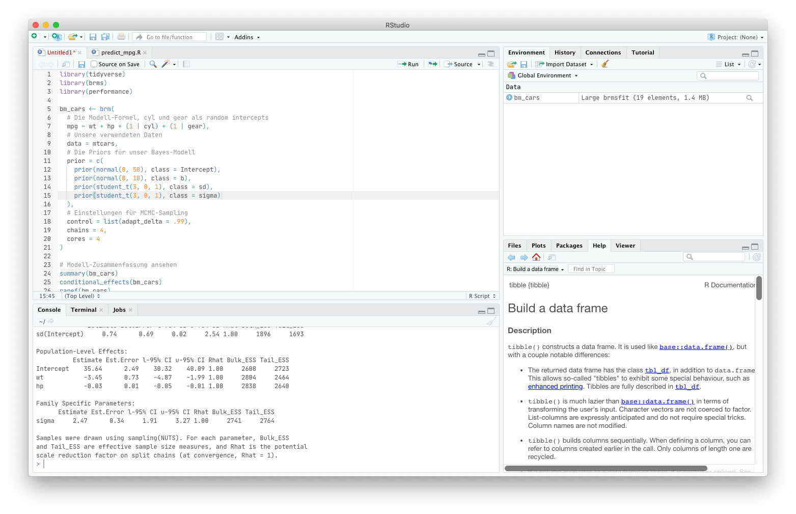 Analyse in R-Studio